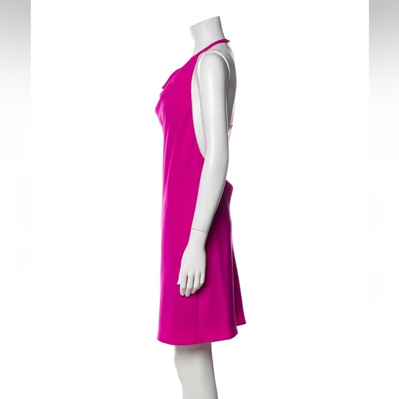 Et Ochs Ella Cowl Neck Mini Dress Fuschia Pink Size Medium - Picture 5 of 10